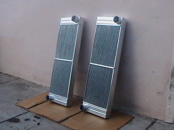 Radiadores especiales apoyados en taller